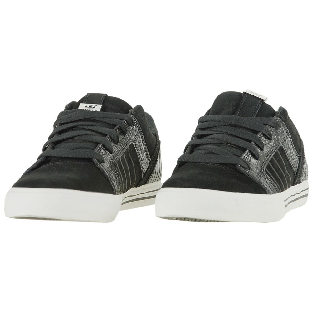 Baskets Basses Supra SkyLow 1.5 Noir Black Croc Homme | IXE-02903247